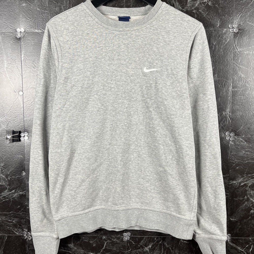 Nike Men's Grey Fleece Sweatshirt Small